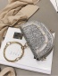 Fashion Multi-color Semicircle Shape Decorated Handbag