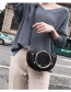 Fashion Silver Color Semicircle Shape Decorated Handbag