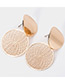 Fashion Gold Color Round Shape Decorted Earrings