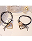 Lovely Champagne Heart Shape Decorated Double Layer Hair Band