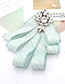 Fashion Light Green Pure Color Design Bowknot Brooch