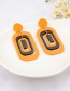 Elegant Yellow Hollow Out Design Multi-layer Earrings