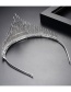 Fashion Silver Color Full Diamond Decorated Pure Color Hair Hoop