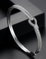 Fashion Silver Color Heart Shape Design Pure Color Bracelet