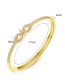Fashion Gold Color Flower Shape Design Pure Color Bracelet