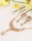 Fashion Yellow Flowers Shape Design Hollow Out Jewelry Sets