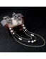 Fashion Silver Color Flowers&pearls Decorated Hair Comb