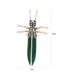 Fashion Green Insect Shape Decorated Simple Brooch