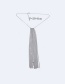 Fashion Silver Color Long Tassel Decorated Pure Color Necklace