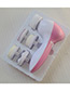 Fashion Pink Round Shape Decorated Face Cleaners (5pcs)