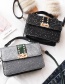 Fashion Gray Sequins Decorated Square Shape Bag