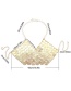 Fashion Gold Color Sector Shape Design Pure Color Body Chain