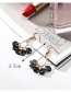 Fashion Silver Color Round Shape Diamond Decorated Long Earrings