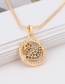 Fashion Gold Color Swan Pendant Decorated Necklace
