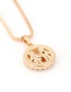 Fashion Gold Color Girls Pendant Decorated Necklace