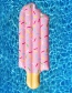 Trendy Pink Ice Cream Shape Design Swimming Floats
