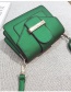 Fashion Light Brown Square Shape Design Pure Color Bag
