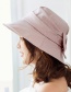 Fashion Pink Bowknot Shape Decorated Dots Pattern Hat