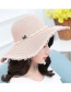 Fashion Light Pink Pearl Decorated Hat