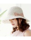 Fashion Navy Bowknot Shape Decorated Hollow Out Hat