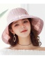 Fashion Light Pink Stripe Pattern Decorated Hat