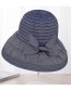 Fashion Gray Stripe Pattern Decorated Hat