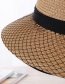 Fashion Beige Grids Pattern Design Hat