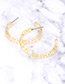 Fashion Transparent Semicircle Shape Design Earrings