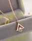 Fashion Gold Color Triangle Shape Design Necklace