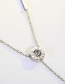 Fashion Silver Color Round Shape Decorated Necklace