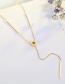 Fashion Rose Gold Round Shape Decorated Necklace