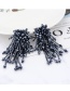 Fashion Navy Tassel Decorated Earrings