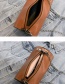 Fashion Khaki Cylindrical Shape Design Pure Color Bag