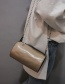 Fashion Beige Cylindrical Shape Design Pure Color Bag