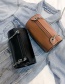 Fashion Khaki Cylindrical Shape Design Pure Color Bag