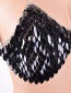 Sexy Black Off-the-shoulder Design Paillette Decorated Bikini