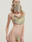 Sexy Multi-color Off-the-shoulder Design Paillette Decorated Body Chain(3pcs)