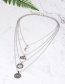 Fashion Silver Color Multi-layer Design Necklace