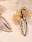 Fashion Gray Bowknot Shape Decorated Pearl Hair Clip