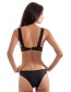 Sexy Black Grids Pattern Decorated Hollow Out Swimwear