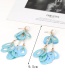 Fashion Silver Color Hollow Out Design Tassel Earrings