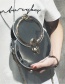Fashion Black Round Shape Decorated Bag