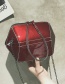 Fashion Red Geometric Shape Decorated Bag
