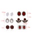 Fashion Multi-color Geometric Shape Decorated Earrings(6pcs)