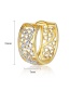 Fashion Gold Color Hollow Out Design Earrings