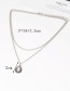Fashion Silver Color Waterdrop Shape Decorated Necklace