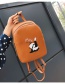 Fashion Brown Panda Pattern Decorated Backpack