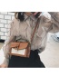 Fashion Brown Round Shape Decorated Bag