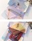 Fashion Transparent Belt Buckle Decorated Bag