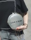 Fashion Silver Color Round Shape Decorated Bag